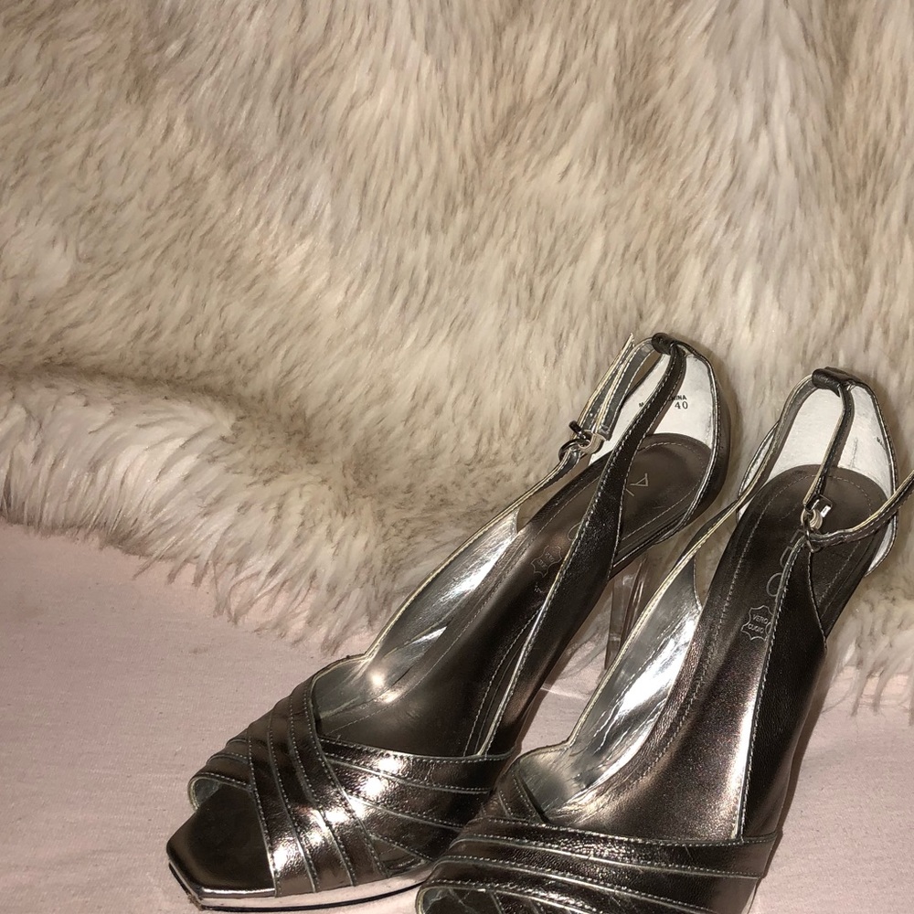 Silver heels